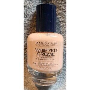 MAX FACTOR WHIPPED CREME MAKEUP FOUNDATION 309 COOL BEIGE 1.2fl oz  NOB